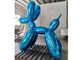 Modern Art Hot Pink Balloon Dog Resin Outdoor Fiberglass Sculpture supplier