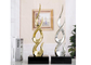 Nano Plating Gold Silver Outdoor Fiberglass Sculpture for Garden Home Decoration supplier