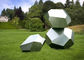 Stainless Steel Garden Sculptures Sandblasting Square Decoration supplier