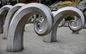 Public Art Large Metal Wave Sculpture , Outdoor Abstract Steel Sculpture