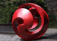 Public Red Stainless Steel Sphere Sculpture / Large Metal Art Sculptures supplier