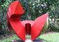 Curved Modern Metal Outdoor Sculptures Different Colors / Materials Available