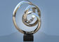 Large Size Stainless Steel Sculpture Circle Around For Hotel / Public Decoration supplier
