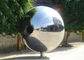 Polished Outdoor Metal Sculpture Stainless Steel Decorative Balls For Yard Decoration supplier