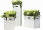 Carton Type Stainless Steel Garden Planters , Large Outdoor Planters Stainless Steel supplier