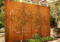 Customized Corten Steel Metal Tree Wall Art Sculpture For Garden Decoration supplier
