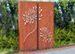 Corten Steel Metal Wall Sculpture For Indoor Outdoor Decoration 120cm Height supplier
