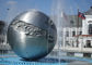 Silver Sphere Water Feature / Sphere Water Fountain Outdoor For Large City Decoration supplier