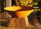 Contemporary Design Corten Steel Fire Pit Bowl With Leaf Stand Rusty Finish supplier