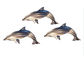 Custom Delighted Metal Dolphin Wall Hanging , Dolphin Wall Sculptures Stainless Steel supplier