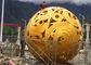 Stunning Huge Metal Sphere Sculpture , Stainless Steel Garden Sculptures