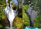 Customized Size Abstract Family Sculpture , Outdoor Metal Lawn Sculptures supplier