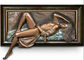 Woman Relaxing Bronze Relief Sculpture Decorative OEM / ODM Acceptable supplier