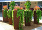 Modern Style Large Corten Steel Planter Boxes For Outdoor Decoration 80cm Height supplier