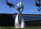 Iconic Abstract Dancer Modern Stainless Steel Sculpture Cast Grain Finishing supplier