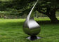 Contemporary Metal Modern Stainless Steel Sculpture Garden Art Waterdrop Shape supplier