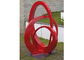 Public Park Stainless Steel Sculpture Red Painted Abstract Metal Sculpture supplier