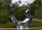 2mm Contemporary Metal Garden Sculptures Stainless Steel Mirror Polished Sculpture supplier