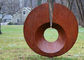 Rusty Monumental Corten Steel Sculpture , Abstract Metal Garden Sculptures supplier