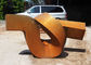 Rusty Abstract Contemporary Outdoor Metal Sculpture Art Interior Decoration supplier