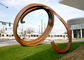 Large Rusty Surface Corten Steel Sculpture For Outdoor Garden Decoration supplier