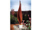 Flower Corten Steel Rusty Garden Sculptures For Modern Decoration supplier