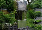 Three Tubes Stainless Steel Water Feature Sculptures Modern Western Style supplier
