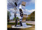Novel Design Outdoor Metal Sculpture , Metal Garden Statues Mirror Polished Surface supplier