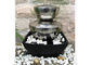 Outdoor Garden Fountain Sculpture Contemporary Stainless Steel Water Features supplier