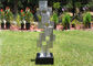 Custom Design Brushed Metal Outdoor Statues Sculptures For Garden Decoration supplier