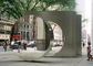 Modern Mirror Outdoor Stainless Steel Disk Sculpture For Street Decoration supplier
