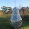 Outside Design Abstract Metal Garden Sculptures Pear Fruit Sculpture supplier