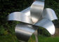 Beautiful Tulip Flower Stainless Steel Sculpture In Water , Matt Finish supplier