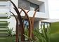 Residential Garden Landscape Corten Steel Sculpture Reed Design Corrosion Stability supplier
