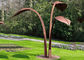 Modern Style Corten Steel Sculpture Abstract Outdoor Garden Leaf Sculpture supplier