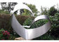 Simple Design Stainless Steel Outdoor Sculpture , Brushed Modern Metal Outdoor Sculptures supplier