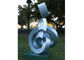 Outdoor Decorative Modern Art Stainless Steel Metal Sculpture Painted Finishing supplier