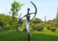 Custom Polished Stainless Steel Sculpture , Abstract Outdoor Metal Sculpture For Garden