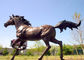 Large Running Bronze Garden Statues Horse Sculpture Corrosion Stability supplier