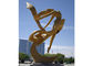 Outdoor Large Abstract Modern Stainless Steel Sculpture , Dancing Girl Sculpture supplier