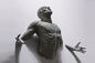 Figure Design Casting Finish Bronze Statue Wall Man Sculpture Displayed In Hotel supplier