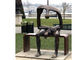 Life Size Bronze Statue Garden Sitting On Bench Abstract Lonely Man Sculpture supplier