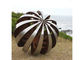Outdoor Decor Corten Steel Sculpture , Painted Stainless Steel Ball Sculpture supplier