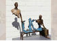 Life Size Casting Finish Traveler Bronze Sculpture For Garden , Bruno Catalano Sculpture supplier