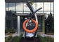 Large Contemporary Stainless Steel Metal Sculpture For Building Entrance supplier