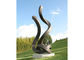 Painted Monumental Stainless Steel Outdoor Sculpture For Garden Landscape