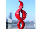City Decoration Colorful Outdoor Painted Sculpture Stainless Steel Large Size