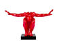 Custom Size Color Red Painted Metal Sculpture Fiberglass Diver Sculpture supplier