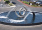 Sandblasting Outdoor Water Feature Stainless Steel Garden Waterfall Fountain supplier