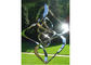 Contemporary High Glossing Mirror Stainless Steel Sculpture Kenitic Wind Sculpture